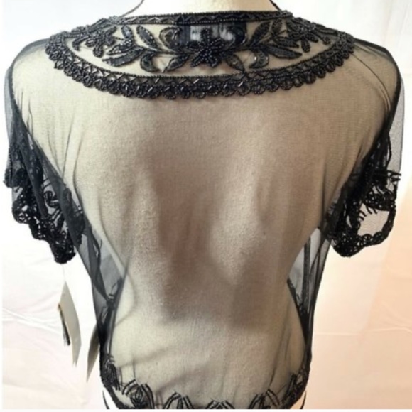 NWT Adrianna Papell Beaded Jacket - Size Large - Picture 2 of 14